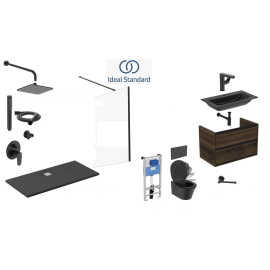 Ванная комната комплект IdealStandard 380000 чёрный.